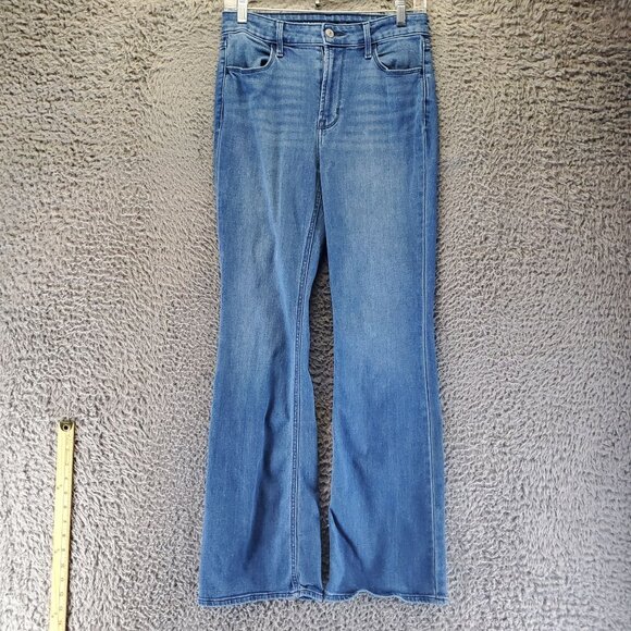 Old Navy Jeans Womens Size 4 Blue High-Rise Wow Flare Denim Stretch - Picture 1 of 12